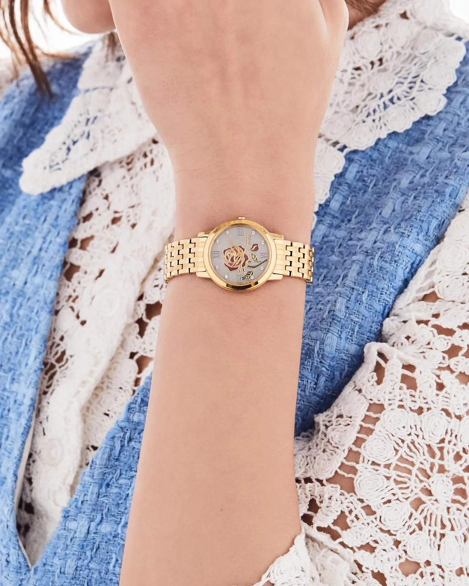 Belle Diamond Champagne Dial Stainless Steel Bracelet EX1492-59W